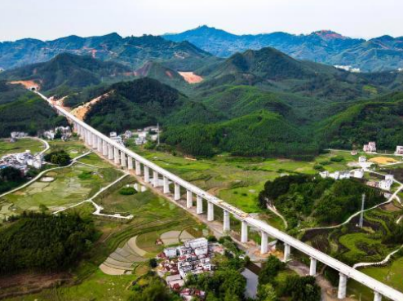 貴南高鐵位升雙線特大橋建設使用起重滑車