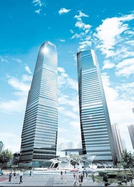 上海國(guó)際金融中心建設(shè)施工中使用滑車